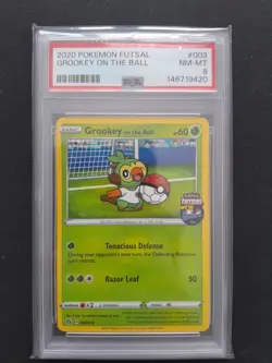 Pokemon 2020 Futsal On The Ball Full Set - PSA 8 Graded - Pikachu Eevee - Image 4