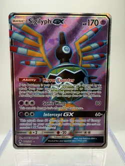 Sigilyph GX (Full Art) 202/214 Ultra Rare Pokemon SM Lost Thunder Near Mint NM - Image 1