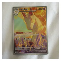Pokemon TCG Rapidash SV10 Destined Rivals IR Full Art Holo Eng 189/182 - Image 1