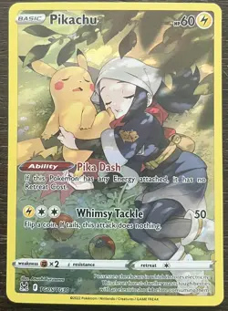 Pokemon Pikachu TG05/TG30 Full Art Ultra Rare Holo Lost Origin 2022-Lot of 3 - Image 2