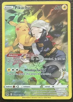 Pokemon Pikachu TG05/TG30 Full Art Ultra Rare Holo Lost Origin 2022-Lot of 3 - Image 4