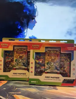 Pokemon TCG First Partner Illustration Collection Series 1 (2 Boxes) - Image 5