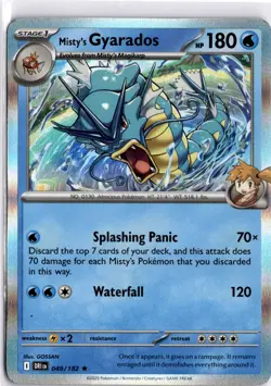 Misty's Gyarados 049/182 Rare Destined Rivals Pokemon Holo Near Mint - Image 1