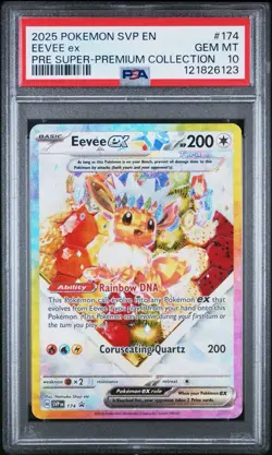 Pokemon TCG Eevee ex SV Promo #174 Holo PSA 10 Gem Mint English 2025 Tera - Image 3