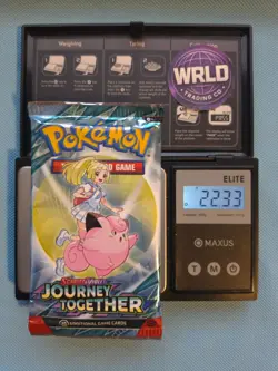 Weighed 22.33g Pokemon TCG Journey Together Booster Pack Sealed Heavy Weight - Image 1