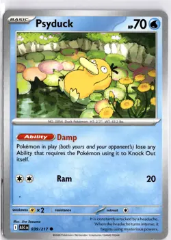 Psyduck - 039/217 (039/217) Common NM ASC ME: Ascended Heroes Pokemon TCG - Image 1