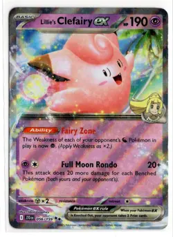 Pokemon Journey Together Lillie's Clefairy ex 056/159 - Image 1