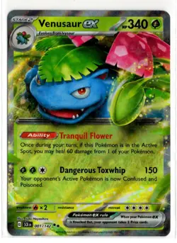 Pokemon Stellar Crown Venusaur ex 001/142 - Image 1