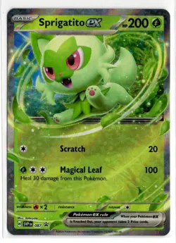 Pokemon Scarlet & Violet Black Star Promo Sprigatito ex SVP087 - Image 1