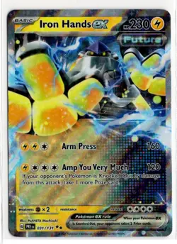 Pokemon Prismatic Evolutions Iron Hands ex 031/131 - Image 1