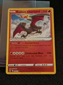 Radiant Charizard 020/159 Near Mint Crown Zenith Holo NM Pokemon 2023 - Image 1