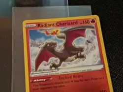 Radiant Charizard 020/159 Near Mint Crown Zenith Holo NM Pokemon 2023 - Image 2