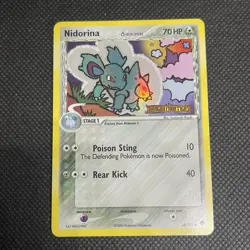 [NM] Pokemon Nidorina Dragon Frontiers Delta Species Stamped #34/101 Holo rare - Image 1