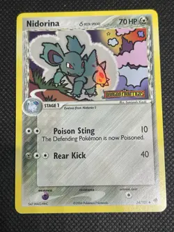 [NM] Pokemon Nidorina Dragon Frontiers Delta Species Stamped #34/101 Holo rare - Image 2