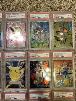Sequential Grade 1999 Pokemon Meiji Embossed Promo Full Set - Image 3