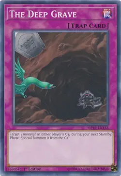 The Deep Grave - MP19-EN133 - Common - 1st Edition - Lightly Played - Image 1