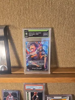 2025 PSA 10 Silvers Rayleigh OP12-001 Legacy of the Master One Piece Card - Image 1