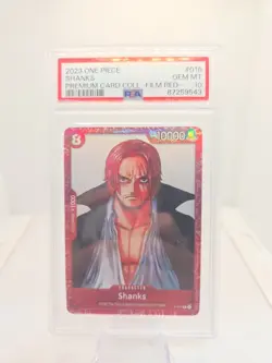 Shanks (Premium Card Collection -ONE PIECE FILM RED Edition-) P-016 PSA 10 - Image 1