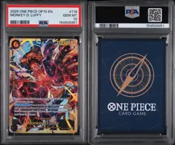 2025 One Piece Royal Blood OP10 Monkey.D.Luffy Secret Rare #OP10-118 PSA 10 - Image 3