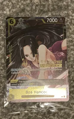 One Piece Boa Hancock Pre Release Event Winner P-115 Sealed Holo Stamp Op-15 - Image 1