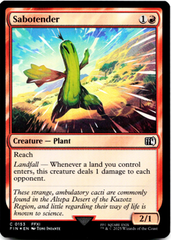 Sabotender (Foil) - Universes Beyond: Final Fantasy - MTG Magic NM/M 🔥 - Image 3