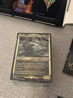 MtG Lord of the Rings: Tales of Middle Earth Commander Deck Open Box Incomplete - Image 2