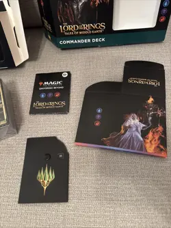 MtG Lord of the Rings: Tales of Middle Earth Commander Deck Open Box Incomplete - Image 3