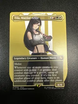 Tifa, Martial Artist (Borderless) Commander: Final Fantasy Regular 0206 NM JL - Image 1