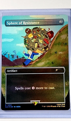MTG Magic the Gathering Secret Lair Rainbow Foil Fallout Sphere of Resistance - Image 1