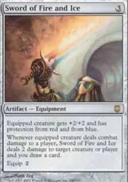 1x Sword of Fire and Ice Heavy Play MTG Magic - Kid Icarus - - Image 1