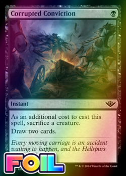 x1 Corrupted Conviction OTJ MTG 84 FOIL COMMON M/NM 1x - Image 1