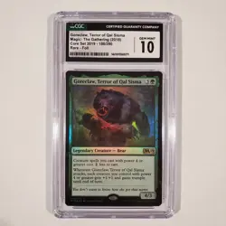 MTG Magic Goreclaw, Terror of Qal Sisma Core 2019 Foil 186 CGC 10 Gem Mint - Image 1