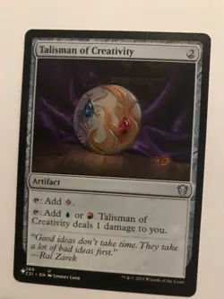 Talisman of Creativity : MTG Commander 2021: The List NM; Red Blue artifact - Image 1