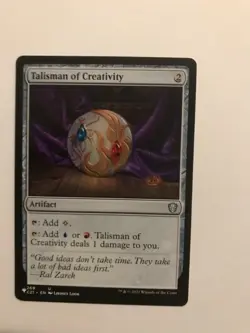 Talisman of Creativity : MTG Commander 2021: The List NM; Red Blue artifact - Image 2