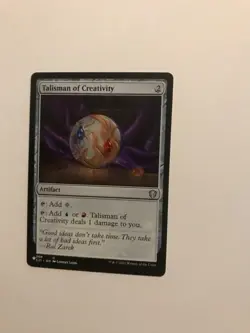 Talisman of Creativity : MTG Commander 2021: The List NM; Red Blue artifact - Image 3