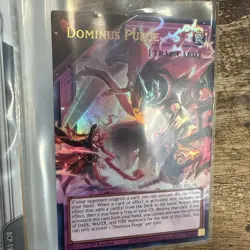 Yugioh. ULTRA RARE Dominus Purge (Overframe) - RA05-EN150 -NM- Pack Fresh. - Image 1