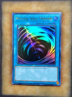 Yugioh Mystical Space Typhoon RA02-EN048 Ultra Rare 1st Ed NM - Image 1