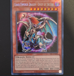 Konami Chaos Emperor Dragon Envoy of the End IOC-EN000 Secret Rare Unlimited EN - Image 1