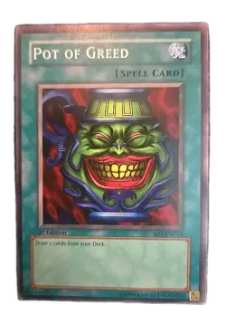 Pot of Greed #SD1-EN015 Yugioh 1st Edition - Image 1