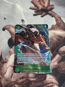 One Piece Dracule Mihawk OP14-119 Alternate Art SEC The Azure Sea's Seven Card - Image 1