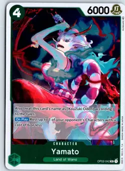 Yamato OP02-042 One Piece Paramount War Foil Rare Near Mint - Image 1