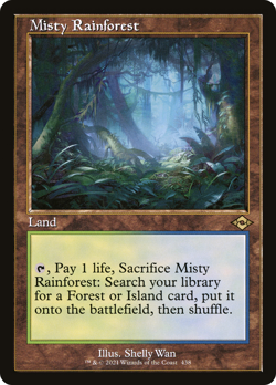 Misty Rainforest - X1 Retro Frame - Modern Horizons 2 - R438 - 4RCards - Image 1
