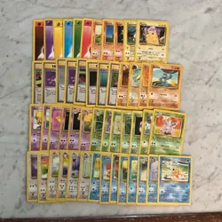 Pokemon Card Lot 1999 WOTC 50 Different Cards All NM, Lots Of Uncommon - Image 1