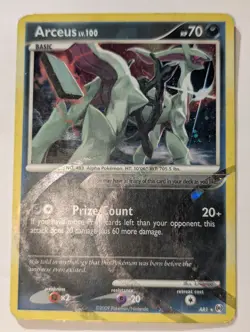 Flaws Arceus AR1 2009 Holo Rare LV. 100 HP 70 Pokemon Trading Card,MP - Image 1