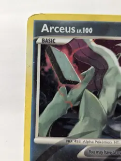 Flaws Arceus AR1 2009 Holo Rare LV. 100 HP 70 Pokemon Trading Card,MP - Image 5