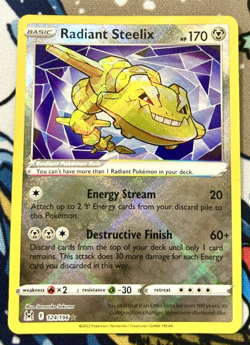 Pokemon Card Radiant Steelix 124/196 Lost Origin Near Mint - Image 1