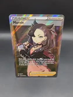 Marnie Full Art Trainer Sword & Shield Base Set 200/202 Pokemon Card TCG - Image 1