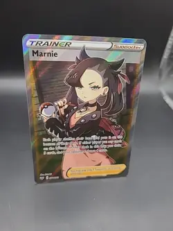 Marnie Full Art Trainer Sword & Shield Base Set 200/202 Pokemon Card TCG - Image 2
