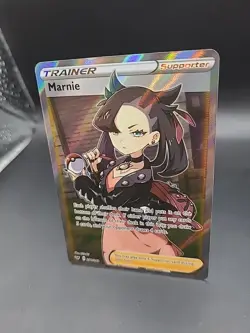 Marnie Full Art Trainer Sword & Shield Base Set 200/202 Pokemon Card TCG - Image 3