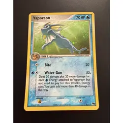Vaporeon 006/017 Pokemon Card POP Series 3 Holo Rare - Image 1